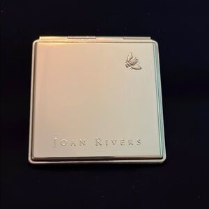 New Joan Rivers Golden Dual Compact Mirrors With Original Packaging and Pouch